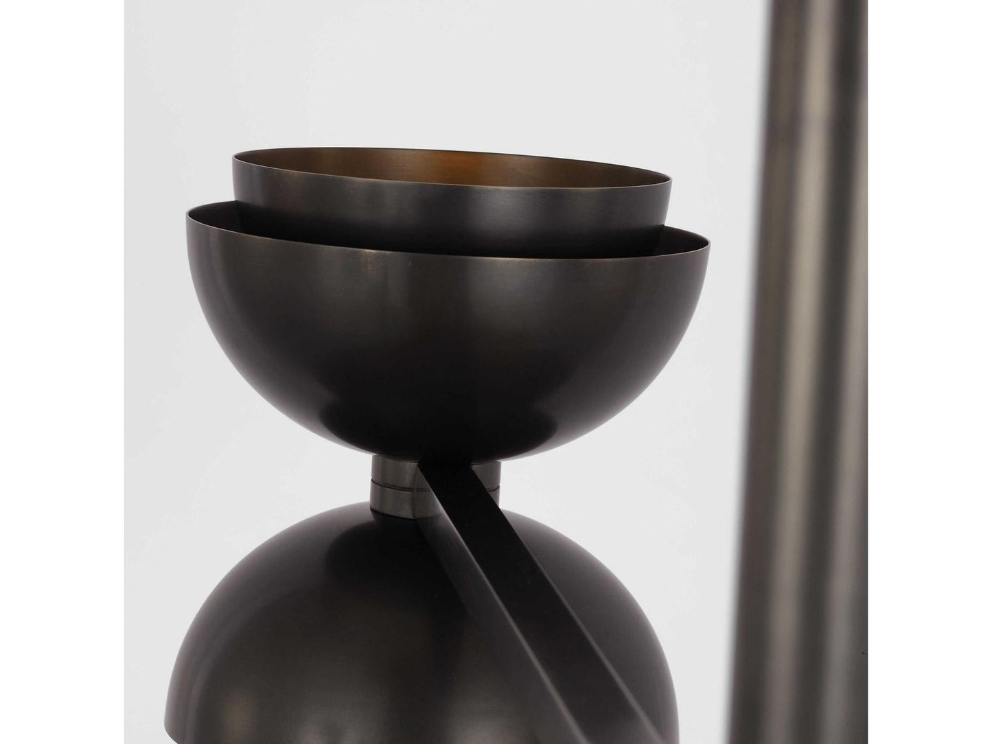 Visual Comfort Modern 4-Light Shanti LED Chandelier in Dark Bronze