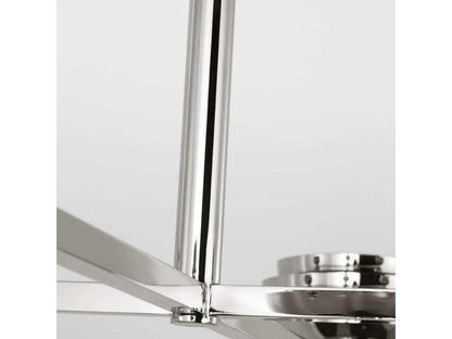Visual Comfort Modern 4-Light Shanti LED Chandelier in Polished Nickel