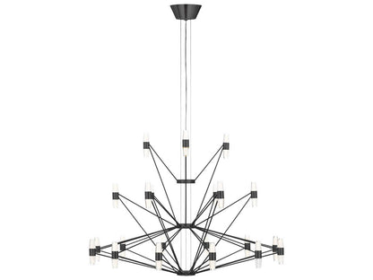 Visual Comfort Modern Lassell LED Chandelier in Dark Bronze