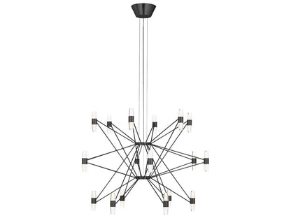 Visual Comfort Modern 36-Light Lassell LED Chandelier in Dark Bronze