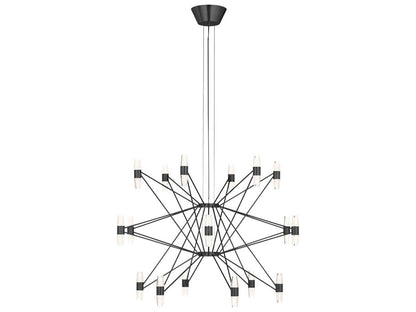 Visual Comfort Modern 36-Light Lassell LED Chandelier in Dark Bronze