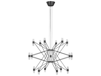 Visual Comfort Modern 36-Light Lassell LED Chandelier in Dark Bronze