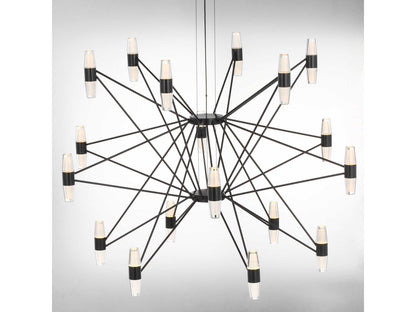 Visual Comfort Modern 36-Light Lassell LED Chandelier in Dark Bronze