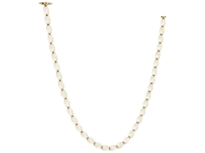 Visual Comfort Modern Collier Integrated LED Linear Chandelier with Alabaster Glass