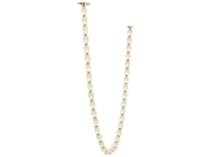 Visual Comfort Modern Collier Integrated LED Linear Chandelier with Alabaster Glass