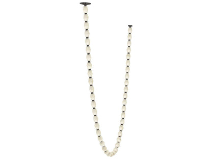 Visual Comfort Modern Collier Linear LED Chandelier with Alabaster Glass
