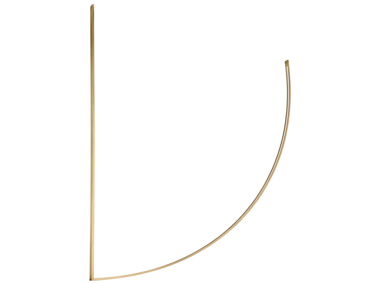 Visual Comfort Modern Baku LED Abstract Chandelier in Hand Rubbed Antique Brass