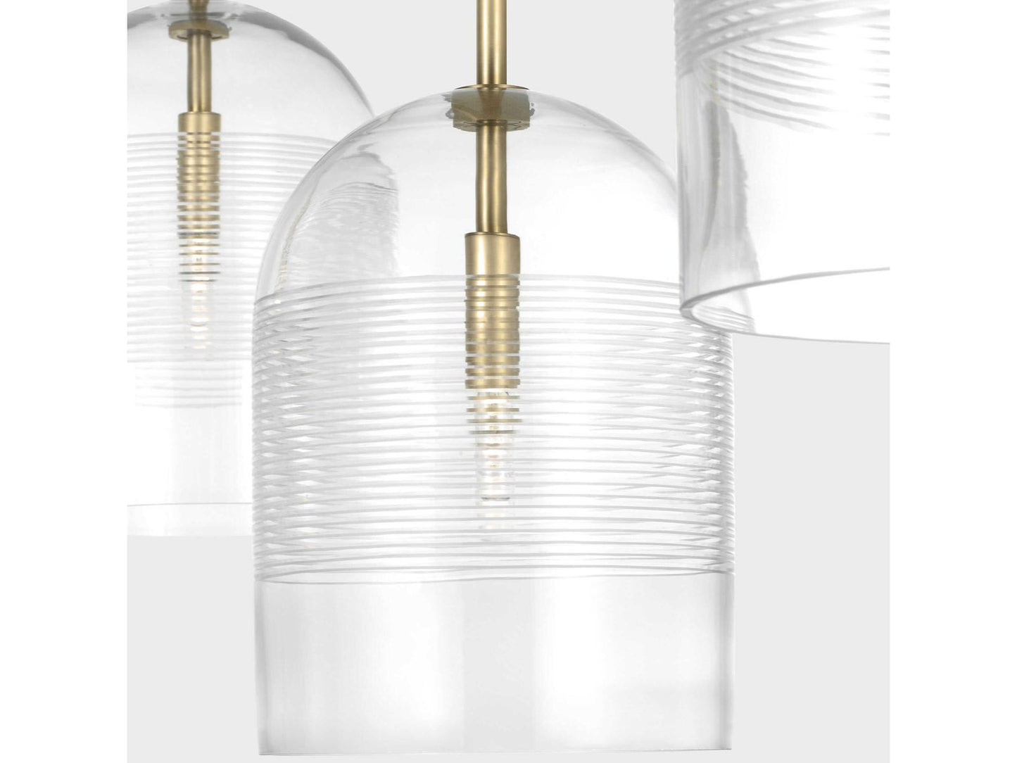 Visual Comfort Modern 5-Light Leano Chandelier in Hand-Rubbed Antique Brass