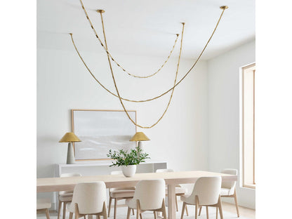 Visual Comfort Modern Catena 29-Light Linear Chandelier by Sean Lavin