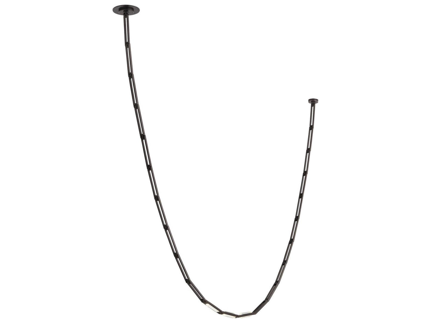 Visual Comfort Modern Catena 3-Light Bronze Linear Chandelier