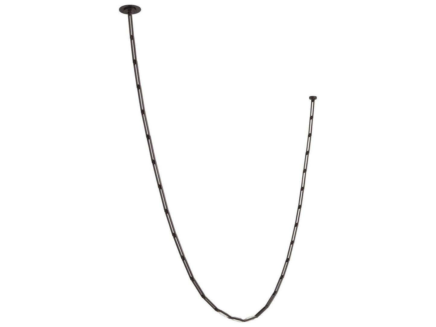 Visual Comfort Modern Catena 3-Light Bronze Linear Chandelier
