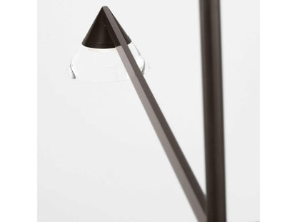 Visual Comfort Modern Midrand 4-Light LED Chandelier in Bronze with Crystal Diffusers