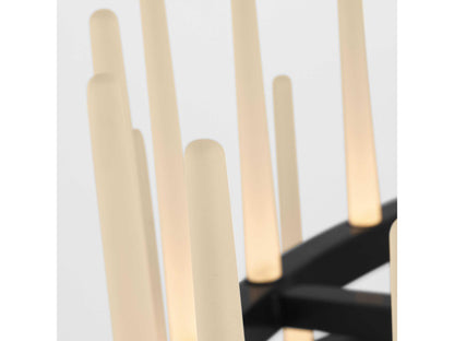 Visual Comfort Modern Sagrada 52-Light LED Chandelier in Bronze with Etched Crystal