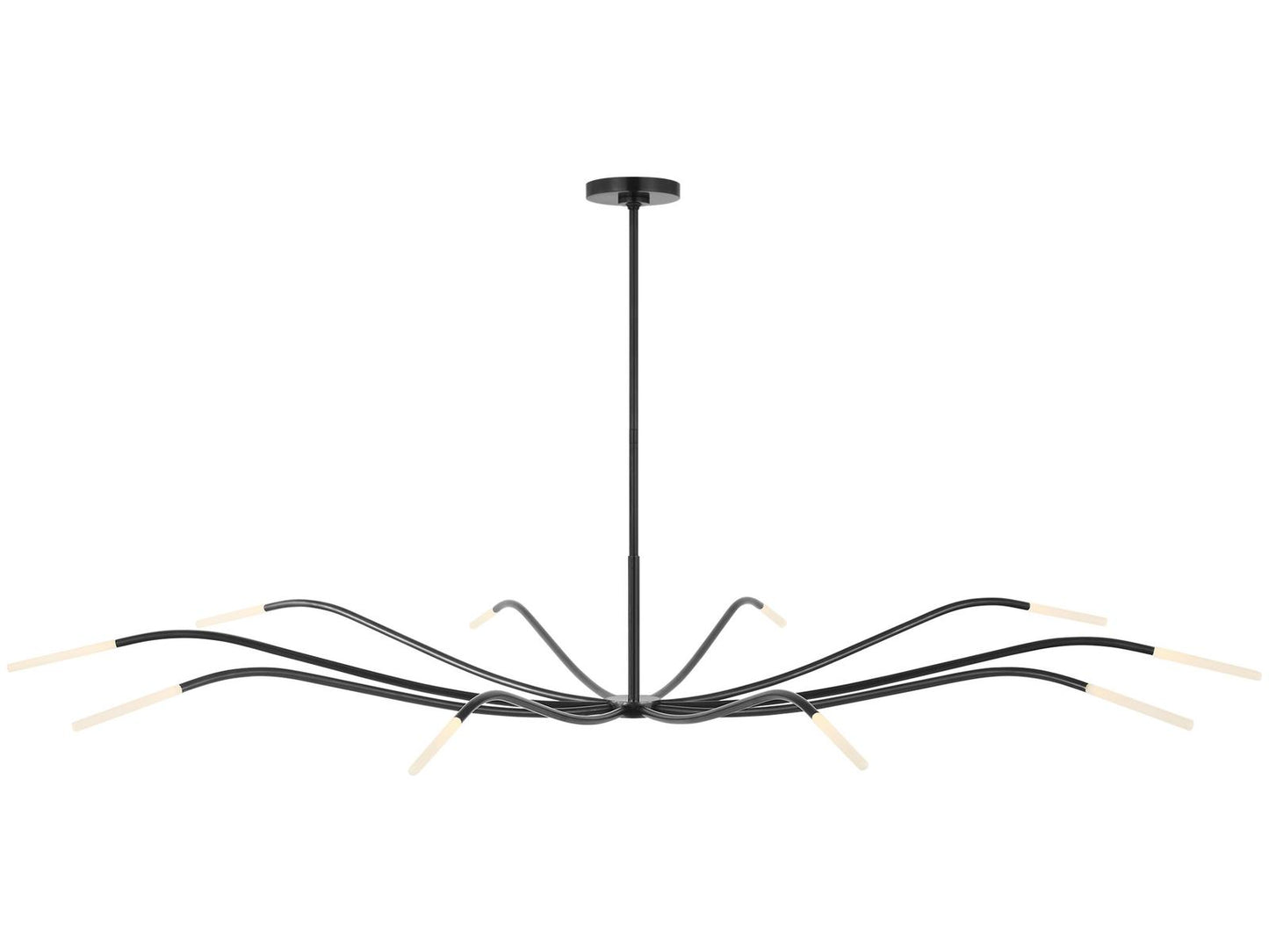 Visual Comfort Modern Sean Lavin Lajos 10-Light LED Chandelier in Bronze