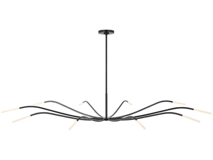 Visual Comfort Modern Sean Lavin Lajos 10-Light LED Chandelier in Bronze