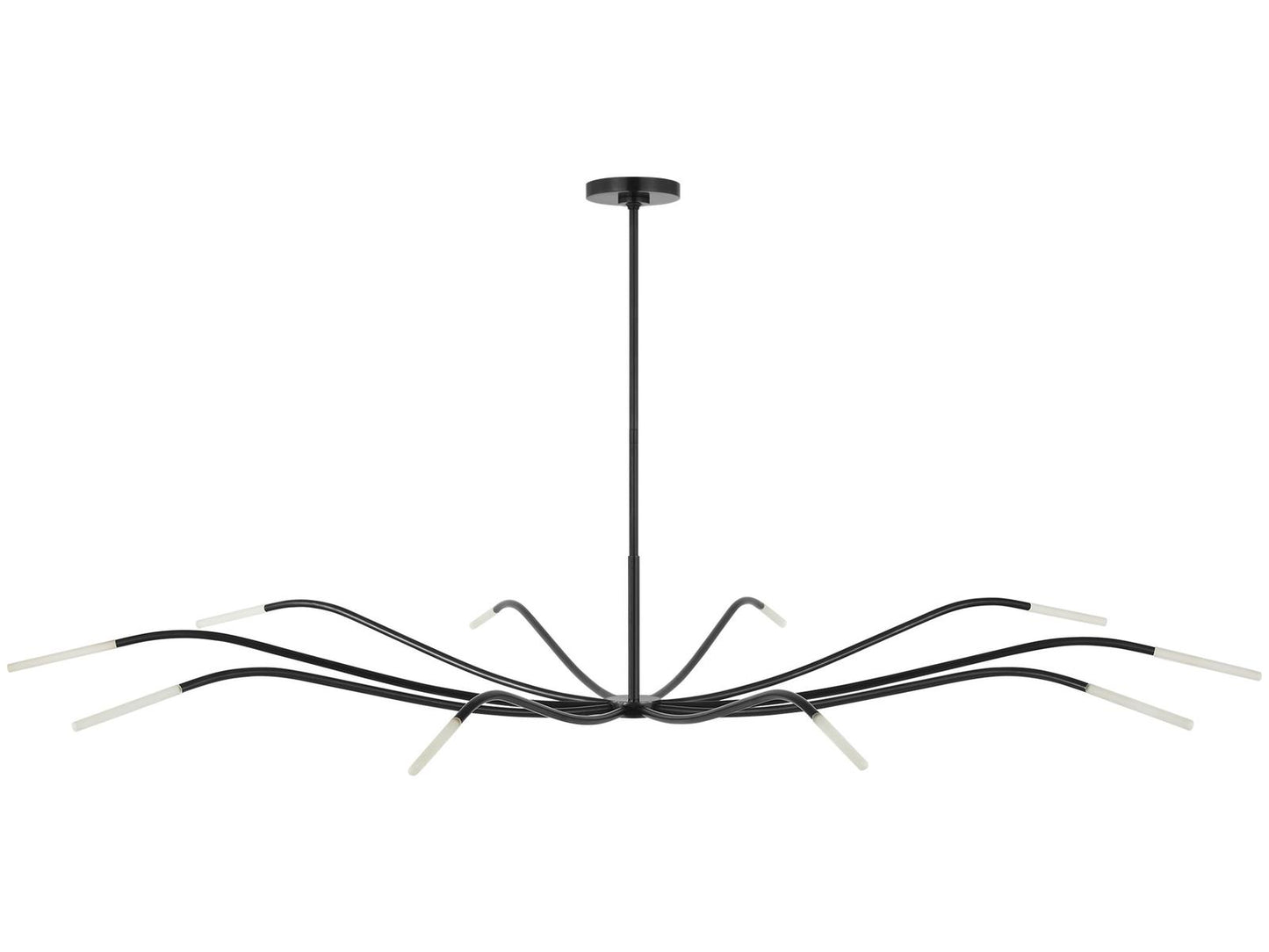 Visual Comfort Modern Sean Lavin Lajos 10-Light LED Chandelier in Bronze
