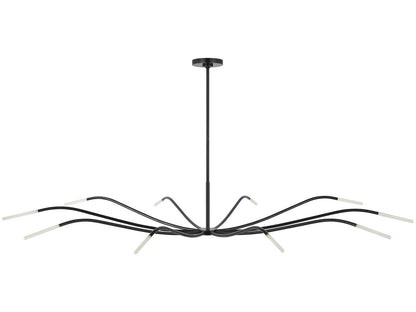Visual Comfort Modern Sean Lavin Lajos 10-Light LED Chandelier in Bronze