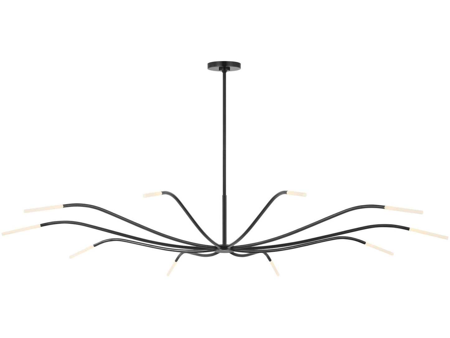 Visual Comfort Modern Sean Lavin Lajos 10-Light LED Chandelier in Bronze