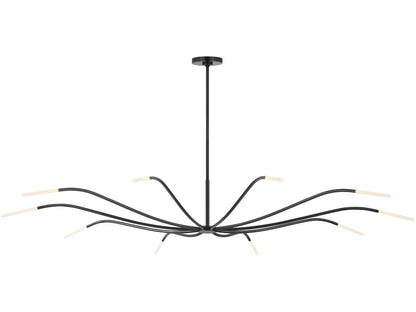 Visual Comfort Modern Sean Lavin Lajos 10-Light LED Chandelier in Bronze