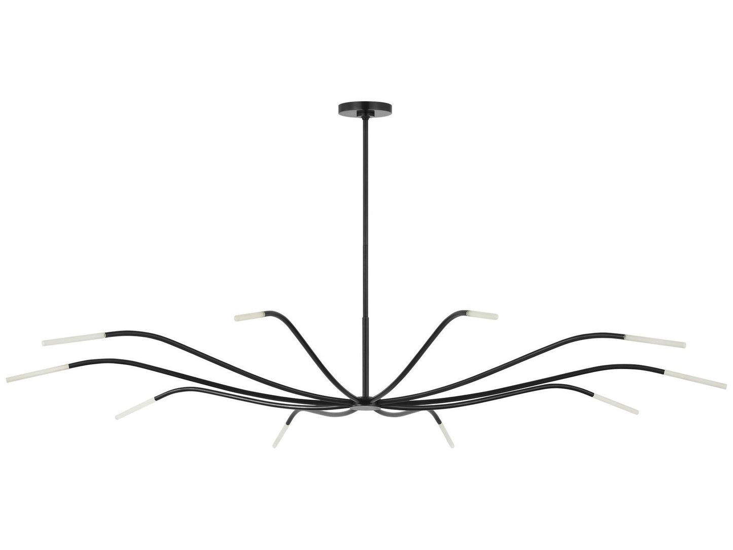Visual Comfort Modern Sean Lavin Lajos 10-Light LED Chandelier in Bronze