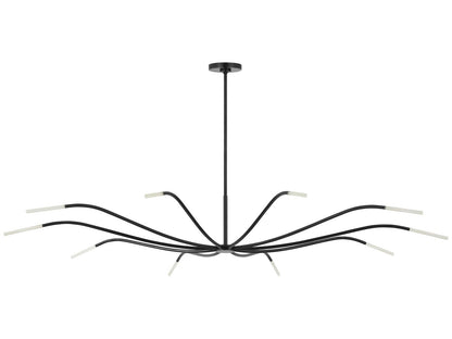 Visual Comfort Modern Sean Lavin Lajos 10-Light LED Chandelier in Bronze