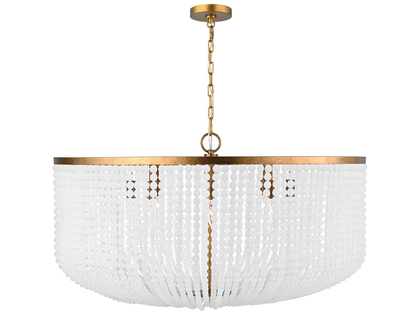 Visual Comfort Studio Bellecour 8-Light Chandelier in Vintage Gild