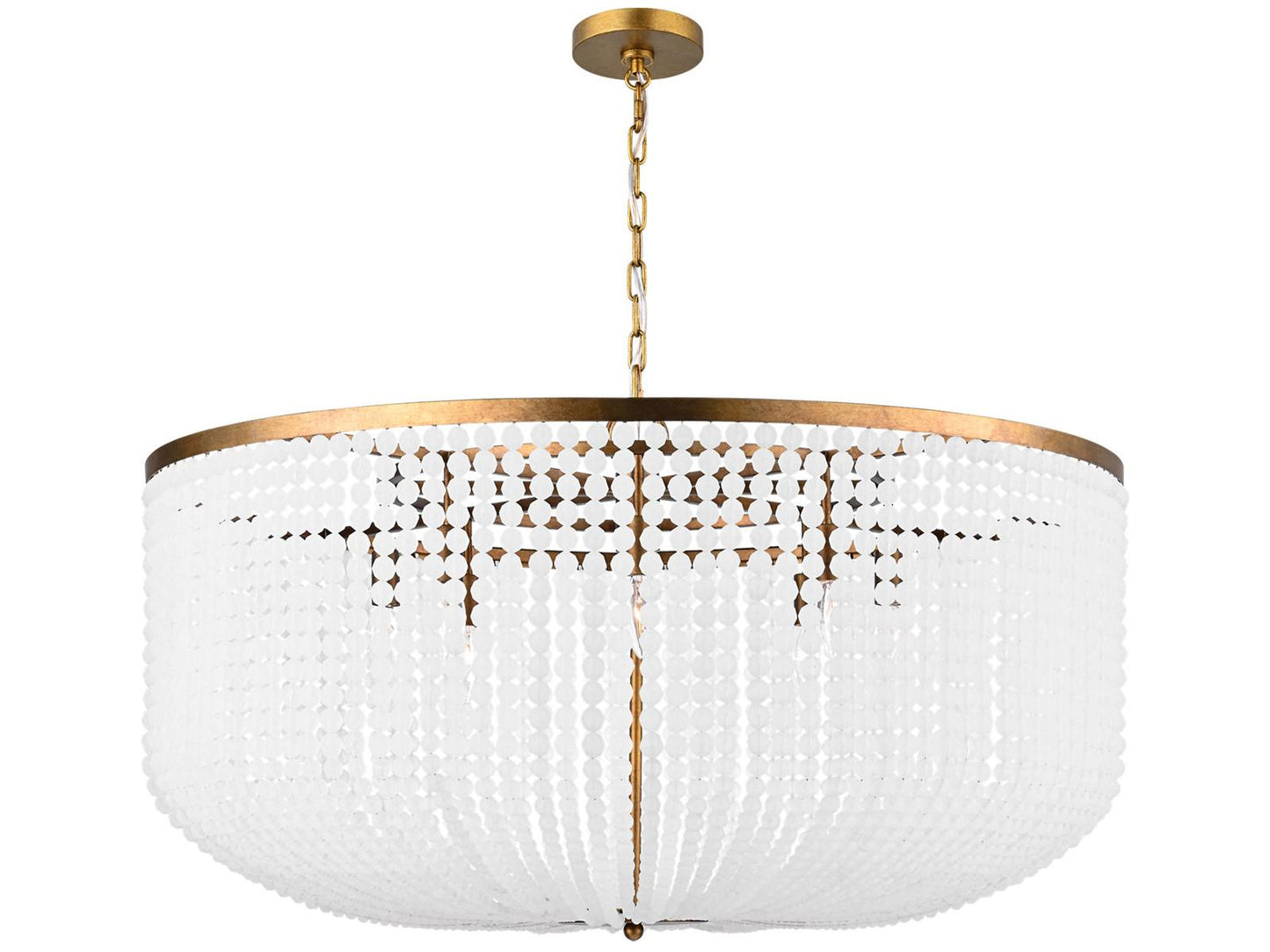 Visual Comfort Studio Bellecour 8-Light Chandelier in Vintage Gild