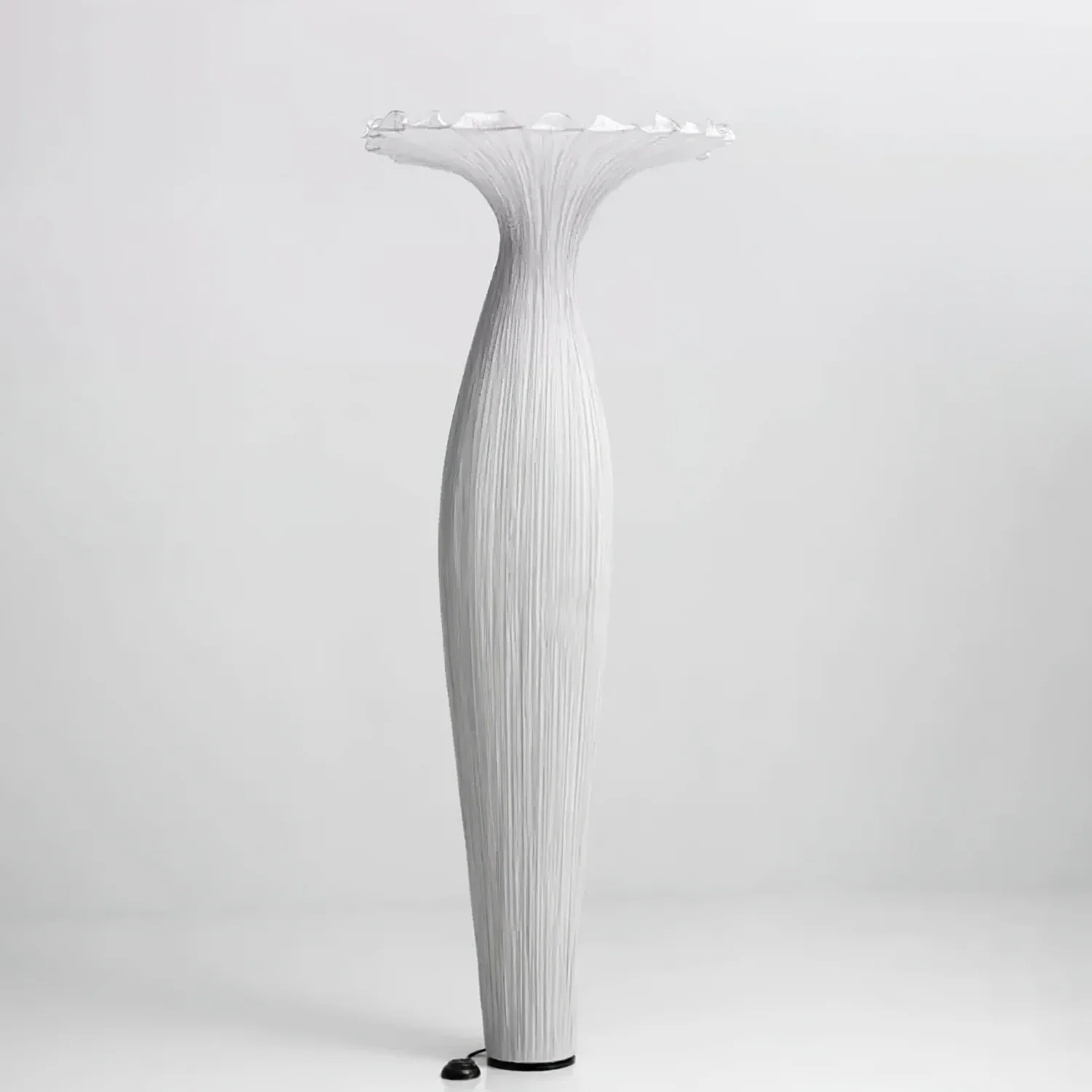 Vase Fabric Floor Lamp ∅ 19.7″ x H 43.3″ / Dia 50cm x H 110cm / White / US Plug Floor lamp