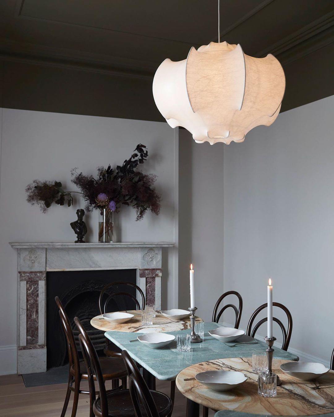 Veil Cocoon Pendant Lamp ∅ 26.8″ x H 19.3″ / Dia 68cm x H 49cm / White Pendant light