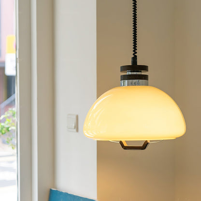 Vela Pudding Pendant Light ∅ 15.7″ x H 12.5″ / Beige Pendant light