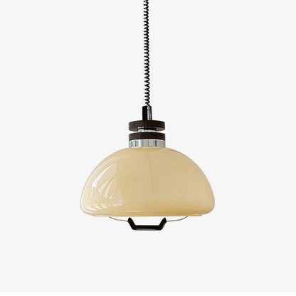 Vela Pudding Pendant Light ∅ 15.7″ x H 12.5″ / Beige Pendant light