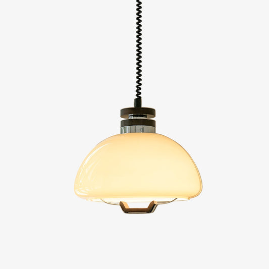 Vela Pudding Pendant Light ∅ 15.7″ x H 12.5″ / Beige Pendant light