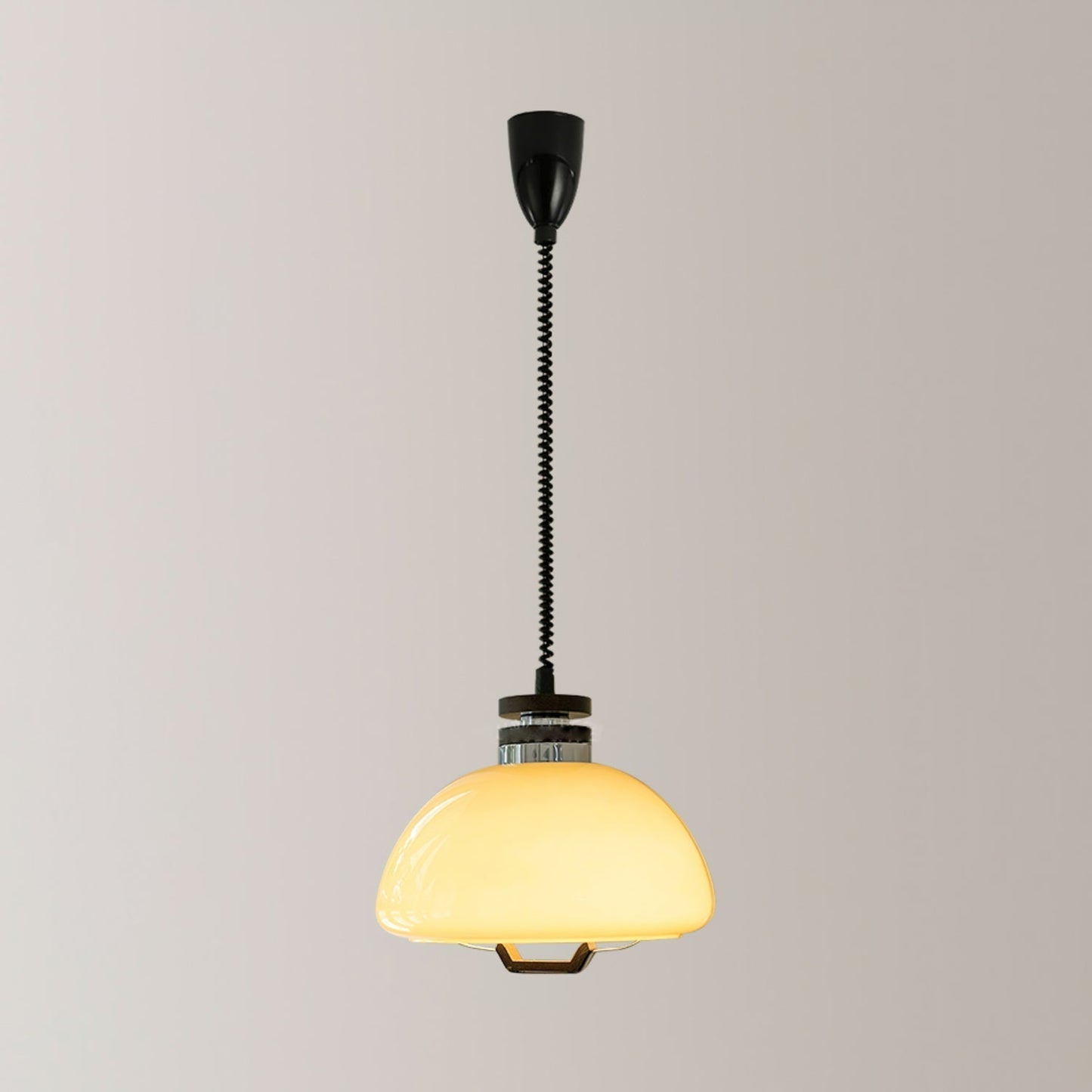 Vela Pudding Pendant Light ∅ 15.7″ x H 12.5″ / Beige Pendant light