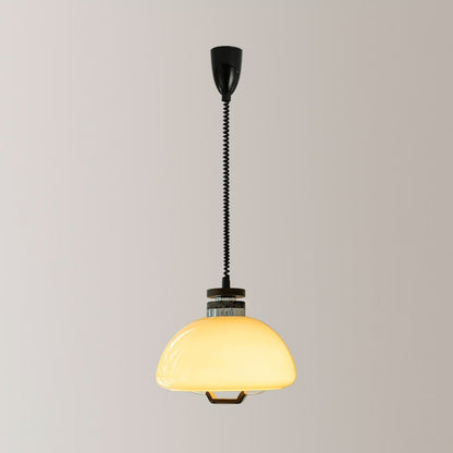 Vela Pudding Pendant Light ∅ 15.7″ x H 12.5″ / Beige Pendant light