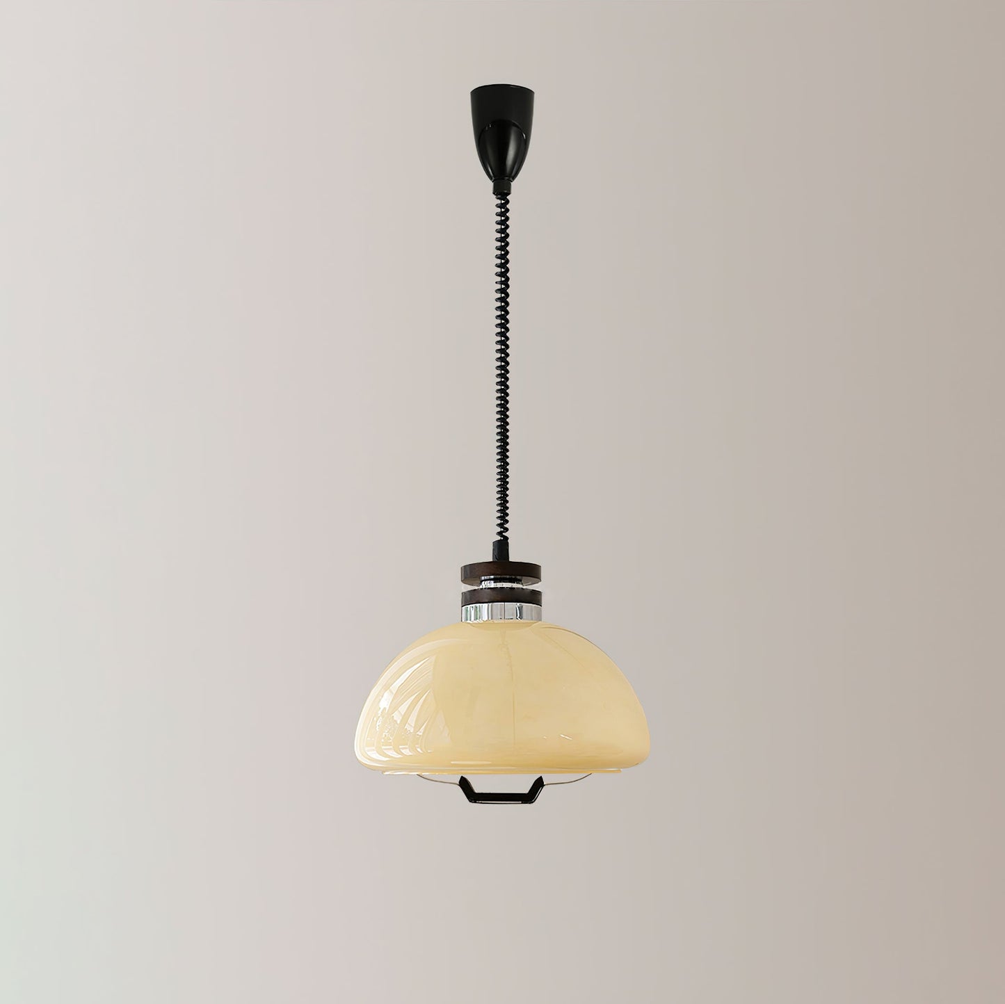 Vela Pudding Pendant Light ∅ 15.7″ x H 12.5″ / Beige Pendant light