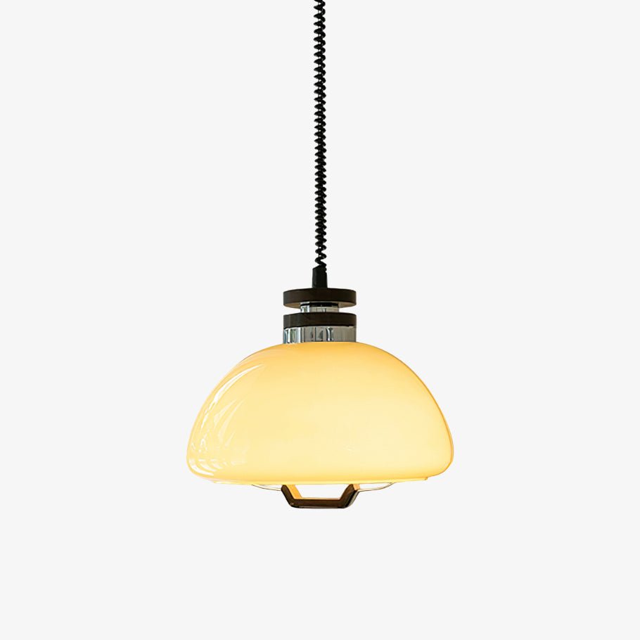 Vela Pudding Pendant Light ∅ 15.7″ x H 12.5″ / Beige Pendant light