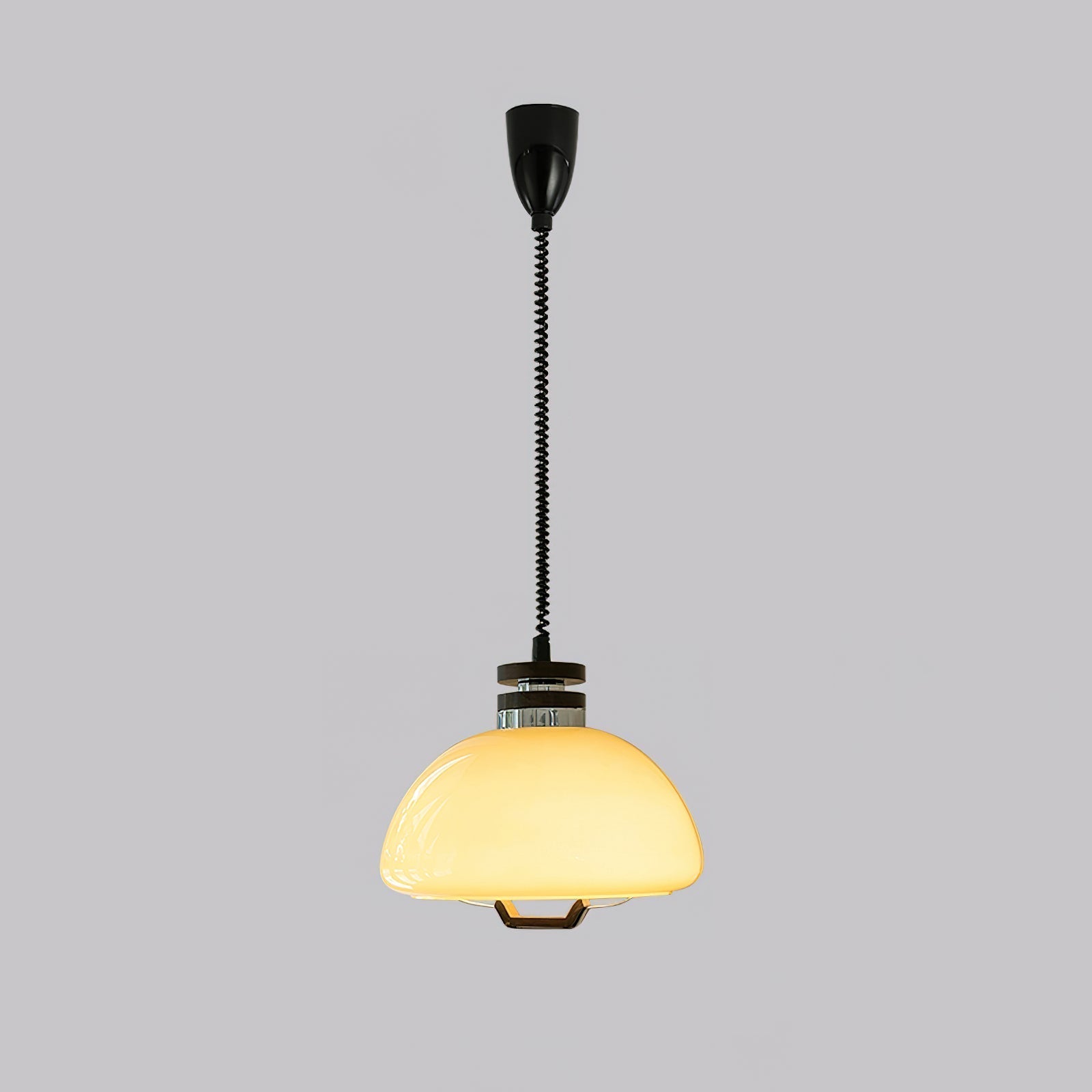 Vela Pudding Pendant Light ∅ 15.7″ x H 12.5″ / Beige Pendant light