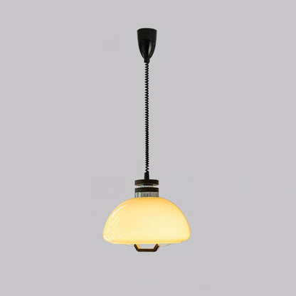 Vela Pudding Pendant Light ∅ 15.7″ x H 12.5″ / Beige Pendant light