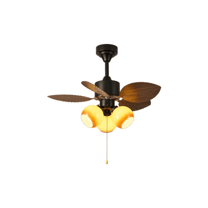 Vintage Leaf Ceiling Fan Light