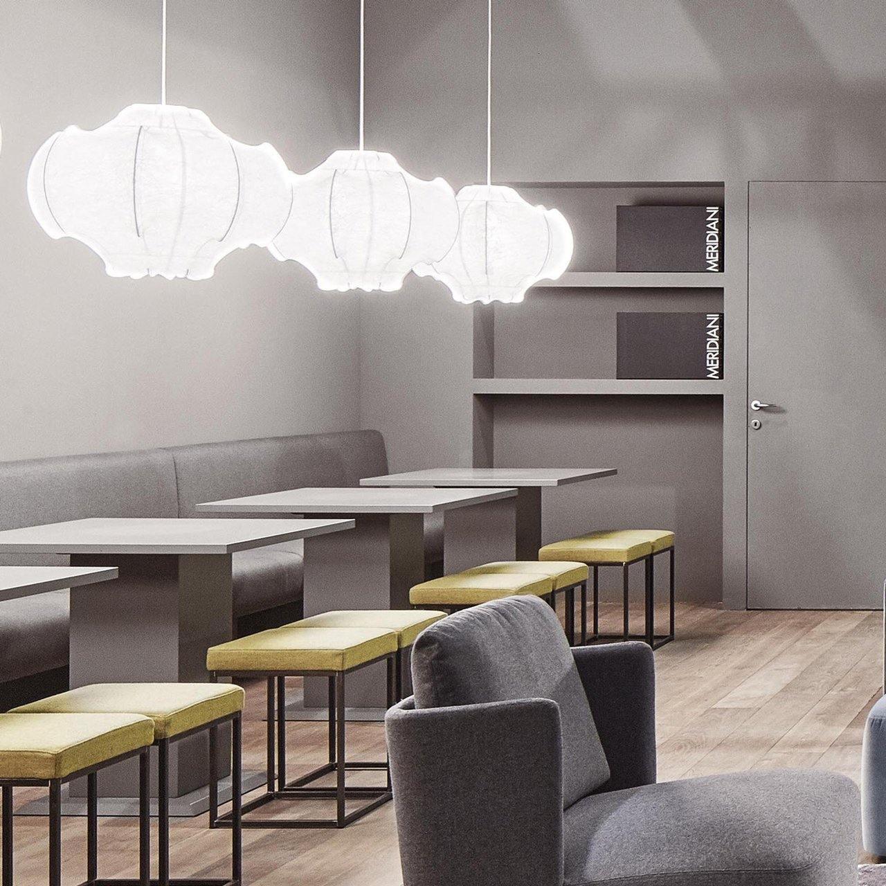 Veil Cocoon Pendant Lamp ∅ 26.8″ x H 19.3″ / Dia 68cm x H 49cm / White Pendant light
