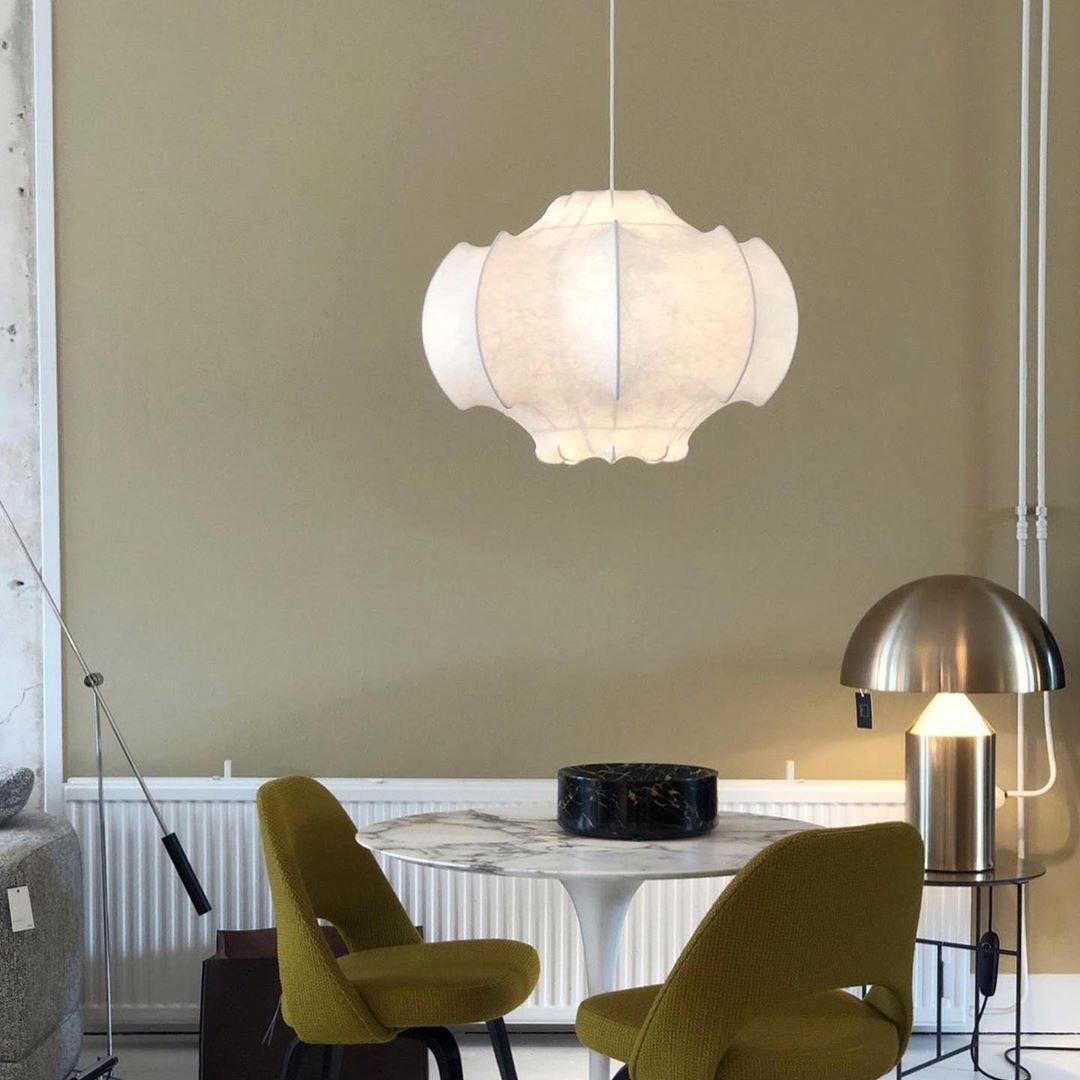Veil Cocoon Pendant Lamp ∅ 26.8″ x H 19.3″ / Dia 68cm x H 49cm / White Pendant light