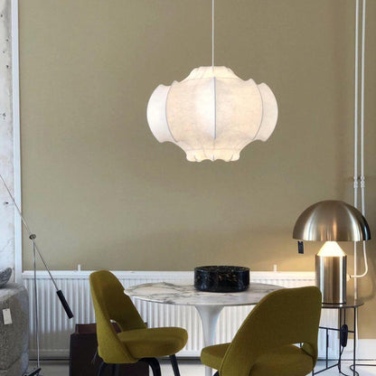 Veil Cocoon Pendant Lamp ∅ 26.8″ x H 19.3″ / Dia 68cm x H 49cm / White Pendant light
