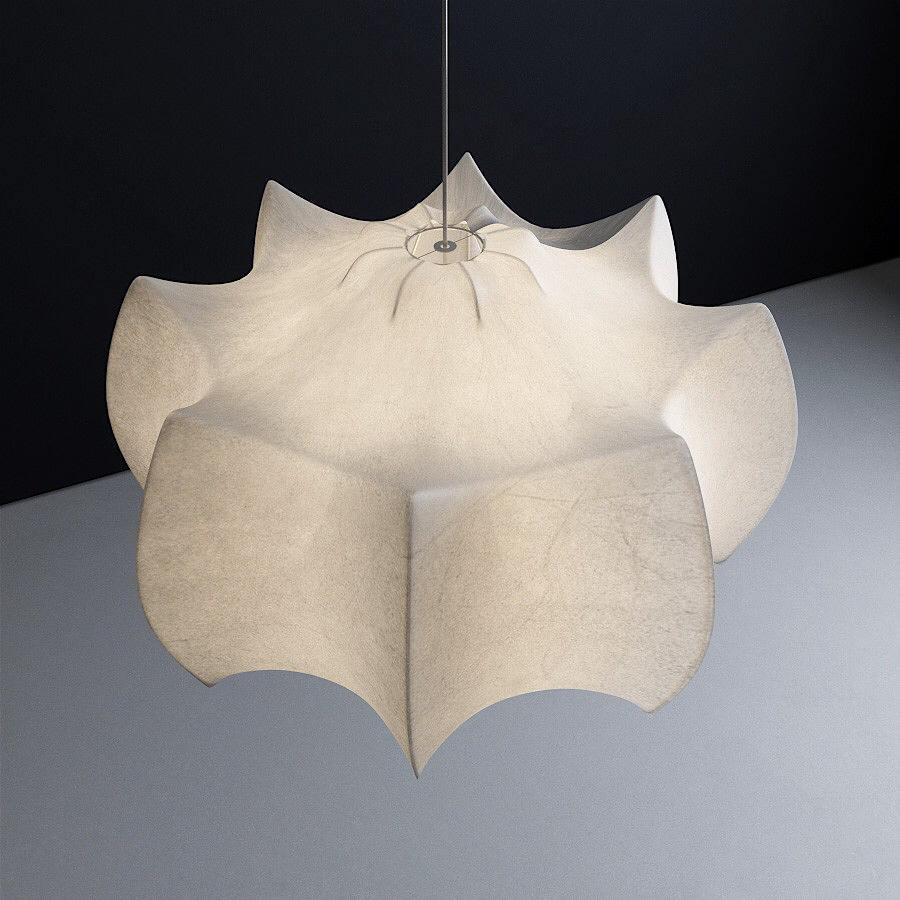 Veil Cocoon Pendant Lamp ∅ 26.8″ x H 19.3″ / Dia 68cm x H 49cm / White Pendant light