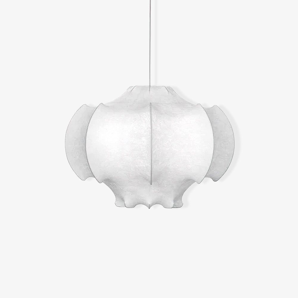 Veil Cocoon Pendant Lamp ∅ 26.8″ x H 19.3″ / Dia 68cm x H 49cm / White Pendant light
