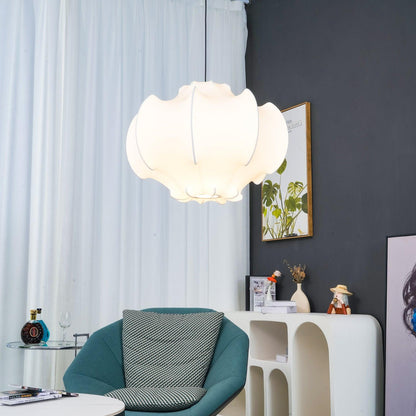 Veil Cocoon Pendant Lamp ∅ 26.8″ x H 19.3″ / Dia 68cm x H 49cm / White Pendant light