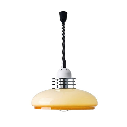 Vistosi Pendant Lamp ∅ 13.8″ x H 9.8″ / Dia 35cm x H 25cm / Chrome & Orange gradient Pendant light