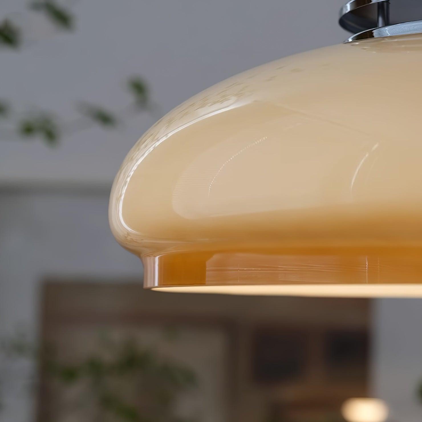 Vistosi Pendant Lamp ∅ 13.8″ x H 9.8″ / Dia 35cm x H 25cm / Chrome & Orange gradient Pendant light