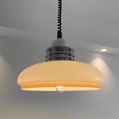 Vistosi Pendant Lamp ∅ 13.8″ x H 9.8″ / Dia 35cm x H 25cm / Chrome & Orange gradient Pendant light
