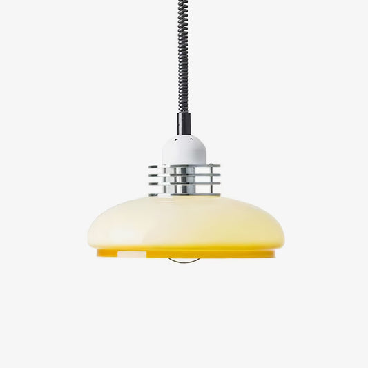 Vistosi Pendant Lamp ∅ 13.8″ x H 9.8″ / Dia 35cm x H 25cm / Chrome & Orange gradient Pendant light