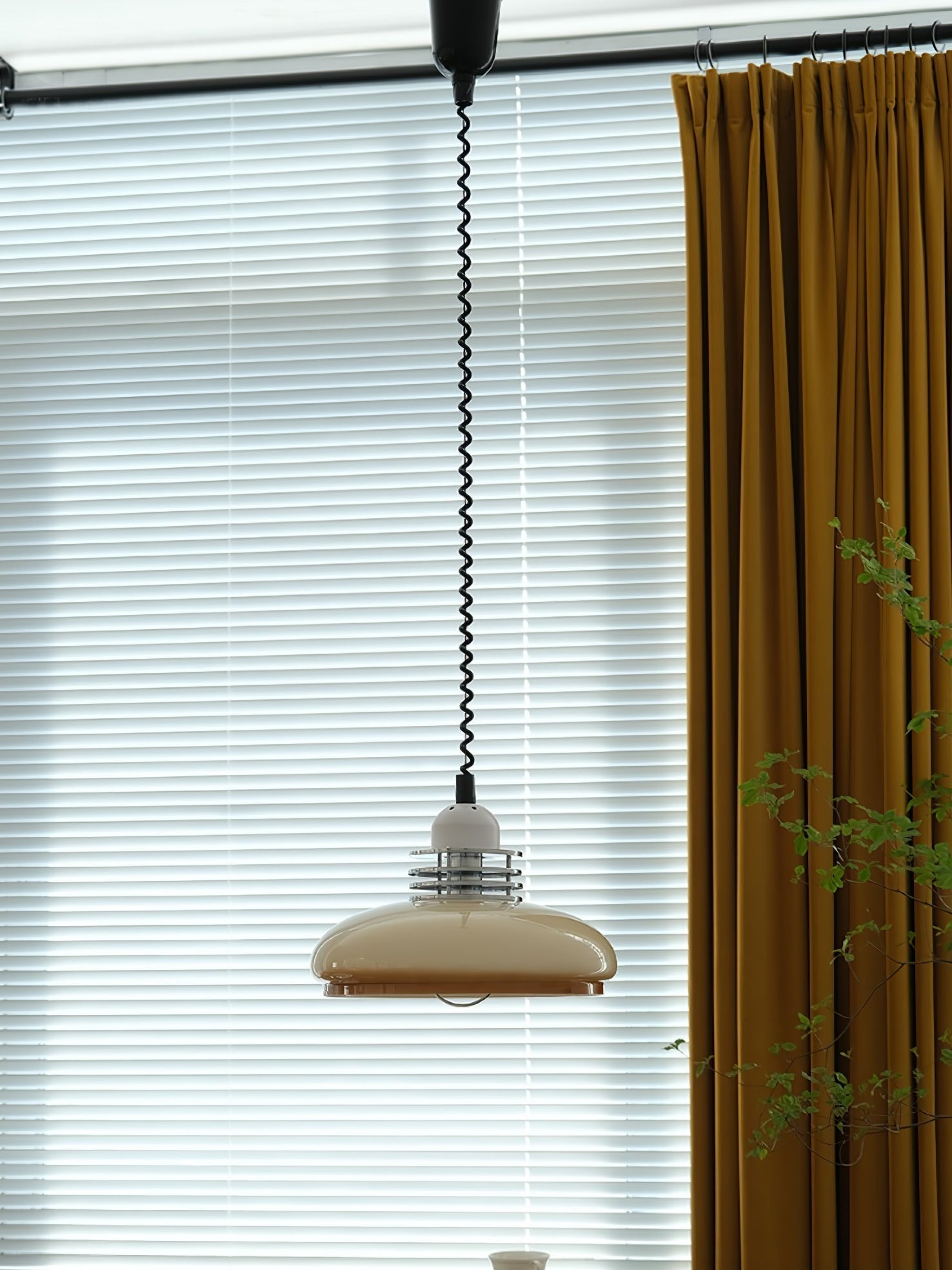 Vistosi Pendant Lamp ∅ 13.8″ x H 9.8″ / Dia 35cm x H 25cm / Chrome & Orange gradient Pendant light